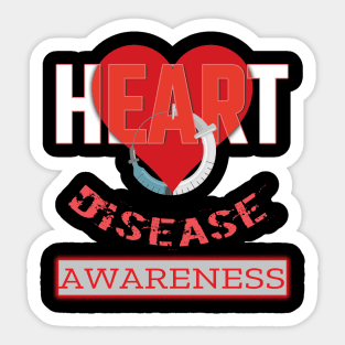 Heart disease awareness month Sticker